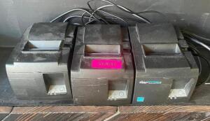 (3) STAR TICKET PRINTERS