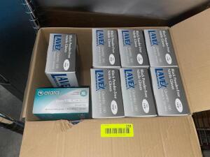 (7) BOXES OF LATEX GLOVES - LARGE