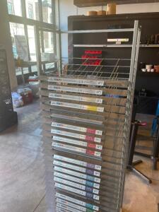 24" X 18" ART SUPPLIES MEDIA RACK