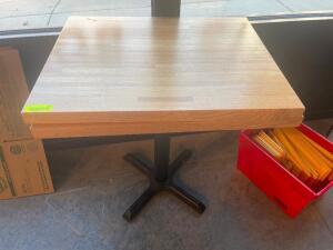 (2) 24" X 30" BUTCHER BLOCK STYLE TABLE TOPS