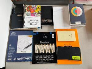 LARGE GROUP OF PREMIUM WRITING PADS AND MATERIALS