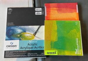 (3) - PACKS OF PREMIUM ACRYLIC WATER COLOR PAPER