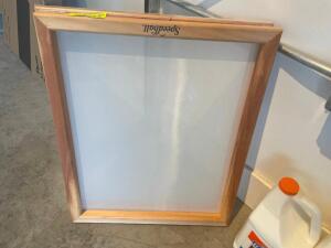 (2) SMALLWOODEN SCREEN PRINTING FRAMES