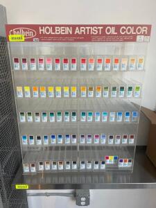 PLASTIC ART SUPPLY DISPLAY RACK