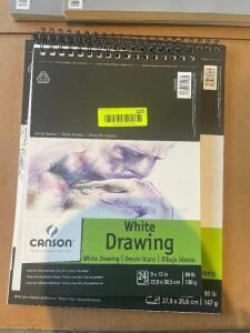 (2) ASSORTED CANSON DRAWING PADS