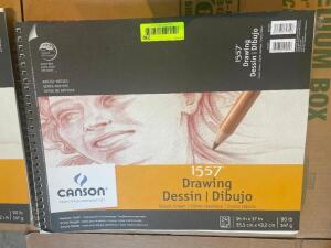 (2) CANSON 1557 DRAWING AND DESIGN PADS