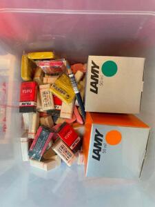 LARGE BOX OF ASSORTED ERASERS