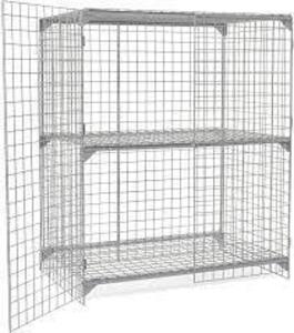 DESCRIPTION: (1) WIRE MESH SECURITY CAGE BRAND/MODEL: GLOBAL INDUSTRIAL INFORMATION: WIRE RETAIL$: $868.38 EA SIZE: 60" X 24" X 72" QTY: 1