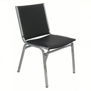 DESCRIPTION: (3) CHROME STEEL STACKING CHAIR BRAND/MODEL: PRODUCT NUMBER #8EEW2 INFORMATION: BLACK RETAIL$: $93.57 EA QTY: 3