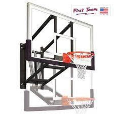 DESCRIPTION: (1) WALL MOUNTED BASKETBALL HOOP BRAND/MODEL: NBA RETAIL$: $99.00 EA SIZE: 54" QTY: 1