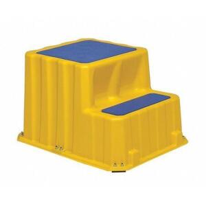 DESCRIPTION: (1) STEP STAND BRAND/MODEL: PREMIER PLASTICS INFORMATION: YELLOW RETAIL$: $318.09 EA SIZE: 25"H QTY: 1