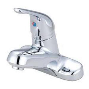 DESCRIPTION: (2) SINGLE HANDLE LAVATORY FAUCET BRAND/MODEL: OLYMPIA #L-6161 INFORMATION: CHROME RETAIL$: $59.14 EA SIZE: 3 HOLE, 4" INSTALL QTY: 2