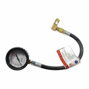 DESCRIPTION: (2) PRESSURE GAUGE WITH HOSE ASSEMBLY BRAND/MODEL: WESTWARD #45R999 RETAIL$: 70 SIZE: For 1UBG3, Fits Westward Brand QTY: 2