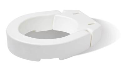 DESCRIPTION (1) CAREX HINGED TOILET SEAT RISER BRAND/MODEL B350 ADDITIONAL INFORMATION CAPACITY: 300 LBS/WHITE/RETAILS AT $28.96 SIZE 13.75"W X 17.25"