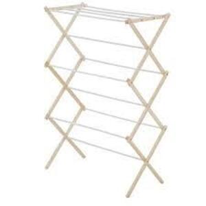 DESCRIPTION: (1) DRYING RACK BRAND/MODEL: HONEY CAN DO #DRY-01111 INFORMATION: WHITE/NATURAL RETAIL$: 60.14 EA QTY: 1