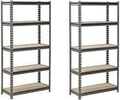 DESCRIPTION: (1) STORAGE RACK BRAND/MODEL: MUSCLE RACK #UR301260PB5P-SC RETAIL$: $237.41 EA SIZE: ADJUSTABLE SHELF HEIGHTS QTY: 1