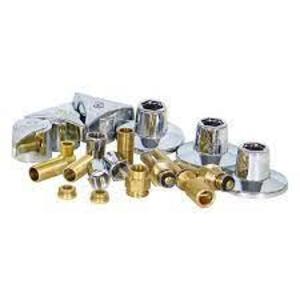 DESCRIPTION: (2) BATH/SHOWER REBUILD KIT BRAND/MODEL: UNION BRASS #RBK0326 INFORMATION: BRASS AND CHROME RETAIL$: $51.00 EA QTY: 2