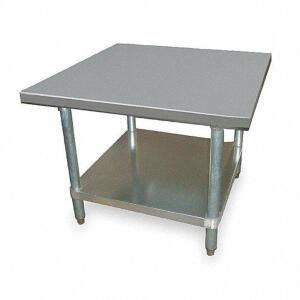 DESCRIPTION: (1) WORK TABLE BRAND/MODEL: PRODUCT NUMBER #2KRE3 INFORMATION: UNASSEMBLED RETAIL$: $446.89 EA SIZE: 24"W 24"D 24"H QTY: 1