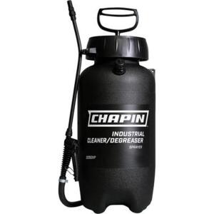 DESCRIPTION: (1) CLEANING/DEGREASING PORTABLE SPRAYER BRAND/MODEL: CHAPIN #22350XP INFORMATION: BLACK RETAIL$: $92.12 EA SIZE: 2 GAL QTY: 1