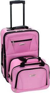 DESCRIPTION: (1) LUGGAGE SET BRAND/MODEL: ROCKLAND INFORMATION: PINK RETAIL$: $50.00 EA QTY: 1