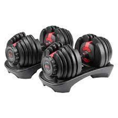 DESCRIPTION: (1) DUMBBELLS BRAND/MODEL: BOWFLEX SLECT TECH 552 RETAIL$: $429.00 EA QTY: 1