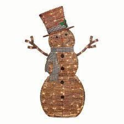 DESCRIPTION: (1) LIGHT UP SNOWMAN BRAND/MODEL: HOLIDAY TIME RETAIL$: $60.00 EA SIZE: 60 IN QTY: 1