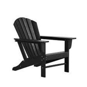 DESCRIPTION: (1) MODERN ADIRONDACK CHAIR BRAND/MODEL: MAINSTAYS INFORMATION: BALCK RETAIL$: $143.00 EA QTY: 1