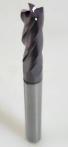 DESCRIPTION: (4) SOLID CARBIDE SQ END MILL BRAND/MODEL: ATRAX 79413423 RETAIL$: $22.79 EA SIZE: 1/4" 3/4" LOC QTY: 4