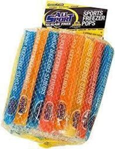 DESCRIPTION: (2) BAGS OF (36) FREEZER POPS BRAND/MODEL: ALL SPORT SUGAR FREE INFORMATION: MULTI FLAVOR RETAIL$: $30.00 EA QTY: 2