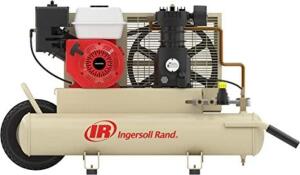 DESCRIPTION: (1) GAS POWERED AIR COMPRESSOR BRAND/MODEL: INGERSOL RAND/SS3J5.5GH-WB INFORMATION: 5.5 HP, 2 QUICK CONNECTS FOR MULTIPLE TOOLS, SLIGHT D