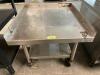 30" X 30" LOW BOY STAINLESS EQUIPMENT STAND. - 3