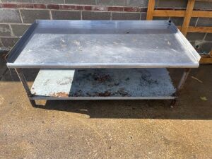 60" X 30" LOW BOY STAINLESS TABLE W/ 1" SURROUND SPLASH