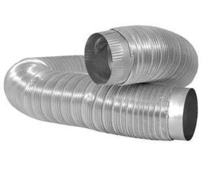 4.4 IN. W X 4.4 IN. H X 24.55 IN. L HEAVY DUTY ALUMINUM DUCT WITH COLLARS