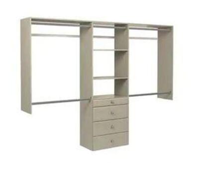 ULTIMATE 60 IN. W - 96 IN. W RUSTIC GREY WOOD CLOSET SYSTEM