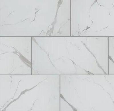 (17) - CASES OF CARRARA MATTE RECTIFIED 12 IN. X 24 IN. PORCELAIN FLOOR AND WALL TILE (13.3 SQ. FT. /CASE)