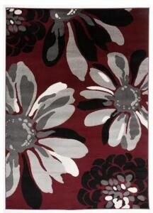 MODERN FLORAL FLOWERS RED 5 FT. 3 IN. X 7 FT. 3 IN. INDOOR AREA RUG