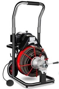 100' X 3/8" DRAIN CLEANER 370W DRAIN CLEANING MACHINE