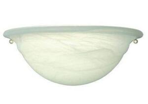 1-LIGHT WHITE SCONCE WITH ALABASTER SHADE