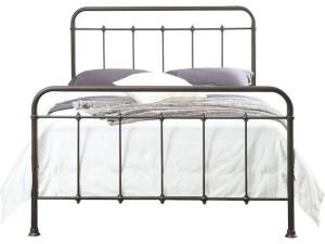 ACCENTRICS HOME DS-2645-290 QUEEN A-O BRWN CURVE METAL BED