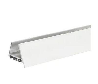 SLIDE-ON DOOR SWEEP/STOP WHITE