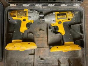 (2) - DEWALT IMPACT DRIVERS WITH CASE