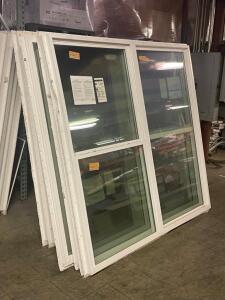 (2) - 6 FT. / 3 PANEL TEMPERED GLASS WINDOWS