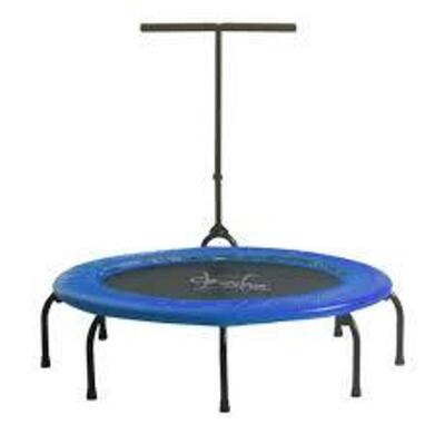 DESCRIPTION: (1) FITNESS BUNGEE TRAMPOLINE EXERCISE REBOUNDER BRAND/MODEL: AIRZONE INFORMATION: MISSING HARDWARE RETAIL$: $65.38 EA SIZE: 38" QTY: 1