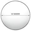 DESCRIPTION: (1) JUMBO CONVEX SAFETY MIRROR BRAND/MODEL: SEE-ALL/H-1882 INFORMATION: BLACK RIM/WIDE ANGLE: 160 DEGREE VIEW, MUST COME INSPECT RETAIL$: