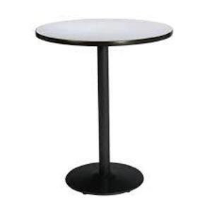 DESCRIPTION: (1) ROUND BREAKROOM TABLE BRAND/MODEL: KFI INFORMATION: BLACK AND GRAY RETAIL$: $446.08 EA SIZE: MUST COME INSPECT QTY: 1