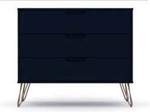 DESCRIPTION: (1) ROCKEFELLER DRESSER BRAND/MODEL: MANHATTAN COMFORT #103GMC4 INFORMATION: MIDNIGHT BLUE RETAIL$: $178.19 EA QTY: 1