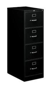 DESCRIPTION: (1) FULL SUSPENSION FILING CABINET WITH LOCK BRAND/MODEL: HON INFORMATION: BLACK RETAIL$: $580.86 EA SIZE: 52" X 25" QTY: 1