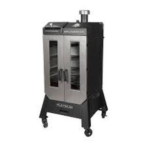 DESCRIPTION: (1) WOOD PELLET VERTICAL SMOKER BRAND/MODEL: PIT BOSS INFORMATION: USED RETAIL$: $497.00 EA SIZE: PLATINUM BRUNSWICK QTY: 1