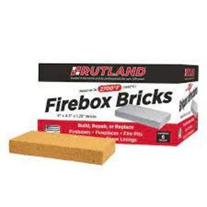 (4) BOXES OF (6) FIREBOX BRICKS