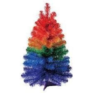 (2) NON LIT TINSEL ARTIFICIAL CHRISTMAS TREE